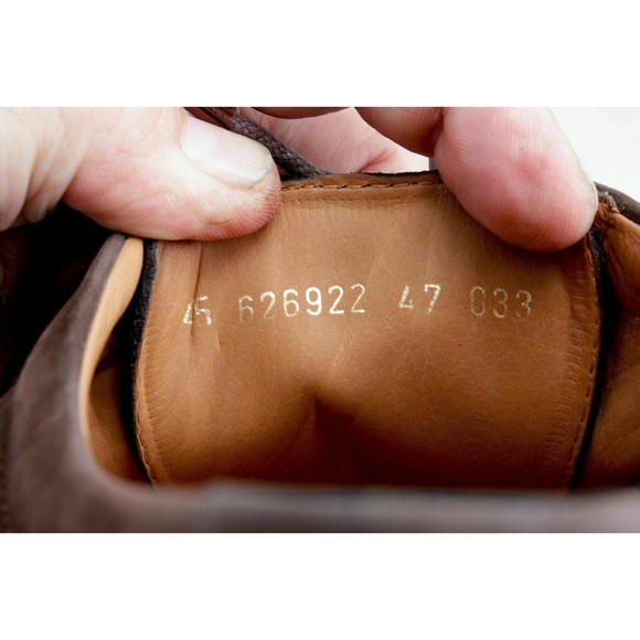 Ecco Men’s Brown Suede Lace Up Shoes Comfort Fibre System EUR 47 US 13 UK 12 main image 8